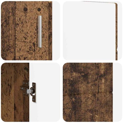 Служебен шкаф с рафт FLORIN Старо дърво 88,5 x 30,5 x 55,5 см