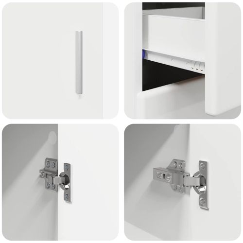 Служебен шкаф FLORIN Бяло 88,5 x 30,5 x 73 см Инженерно дърво