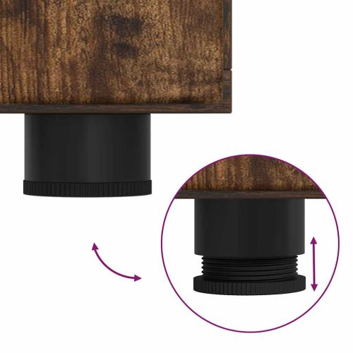 Служебен шкаф с рафт FLORIN Димян дъб 88,5 x 30,5 x 73 см