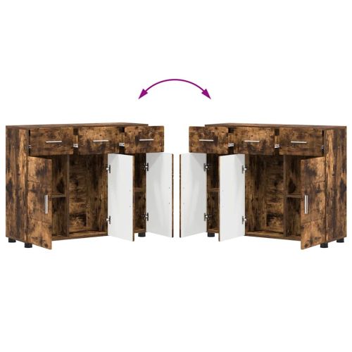 Служебен шкаф с рафт FLORIN Димян дъб 88,5 x 30,5 x 73 см