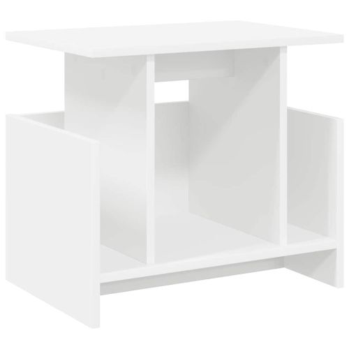 ТВ стойка Бяло 50 x 35 x 45 cm Инженерно дърво