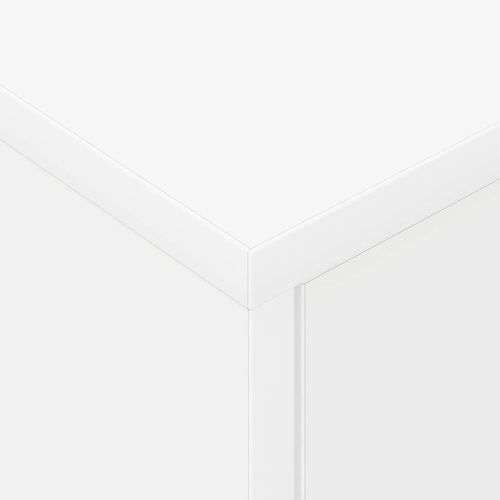 Нощно шкафче Бяло 40,5 x 40 x 48 см Инженерно дърво