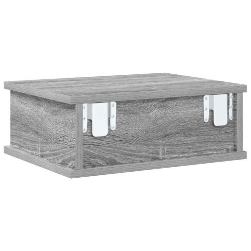 Нощно шкафче Сив Сонома 40 x 31 x 15 см Инженерно дърво