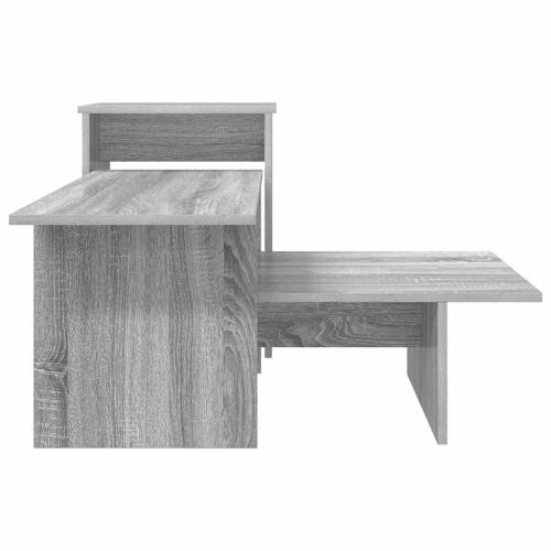 Конзолна маса Сив Сонома 91,5 x 35 x 38,5 см Инженерно дърво