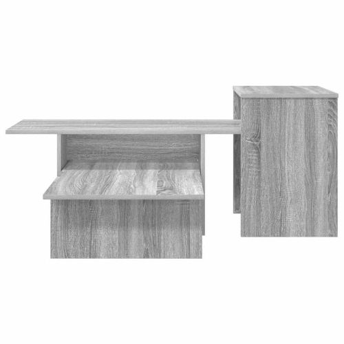Конзолна маса Сив Сонома 91,5 x 35 x 38,5 см Инженерно дърво