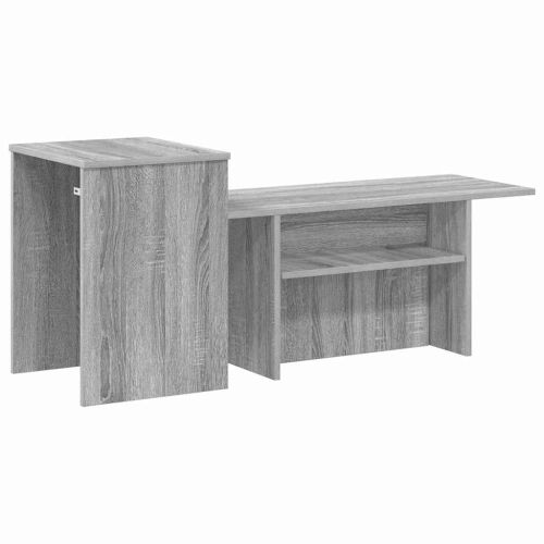 Конзолна маса Сив Сонома 91,5 x 35 x 38,5 см Инженерно дърво