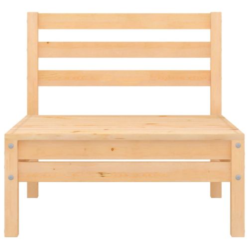 Градински лаундж комплект, 3 части, бор масив