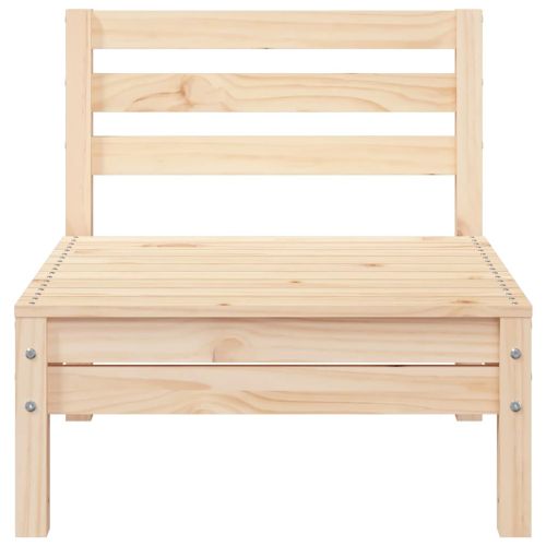 Градински диван, 3-местен, борово дърво масив