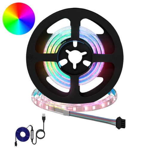 LED лента 2 pcs Черен и прозрачен 550 мм Мед и пластмаса