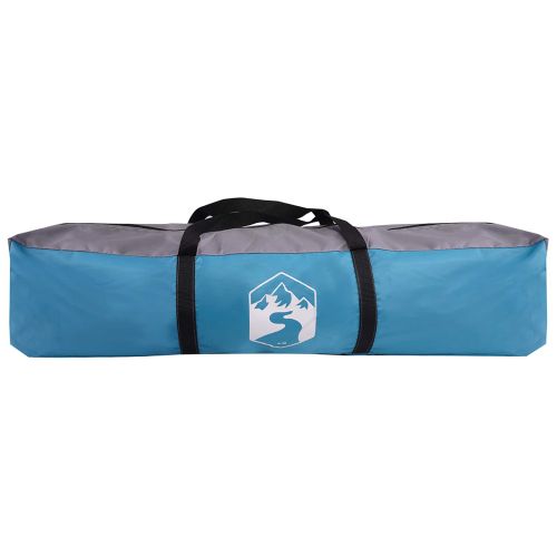 Тент с дъждобран за 4 души с бързо освобождаване с покрив Синьо