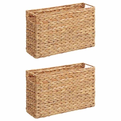 Магазински кошници 2 pcs Естествен 39 x 14 x 25 см