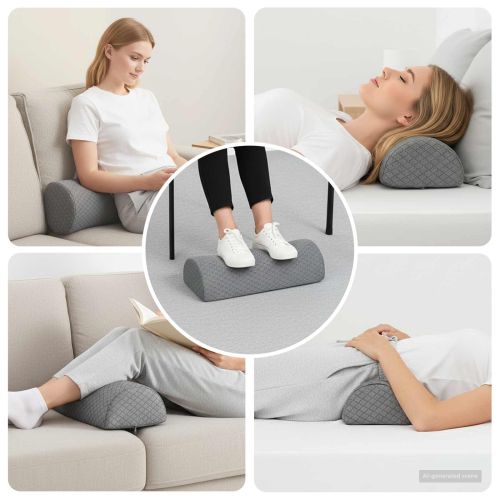 Възглавничка за крака Сив 52 x 20 x 11 см Мемори пяна