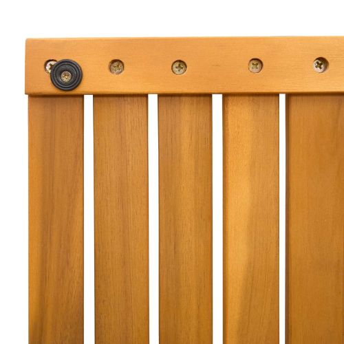 Постелка за баня Едноцветен Кафяво 100 x 55 cm Дърво