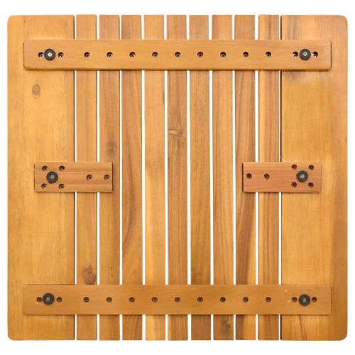 Постелка за баня Едноцветен Кафяво 59 x 40 см Дърво