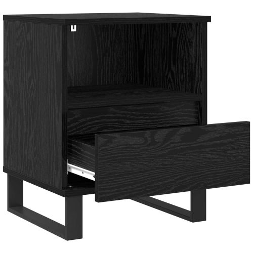 Шкаф за легло Черния дъб 40 x 35 x 50 см Инженерна дървесина