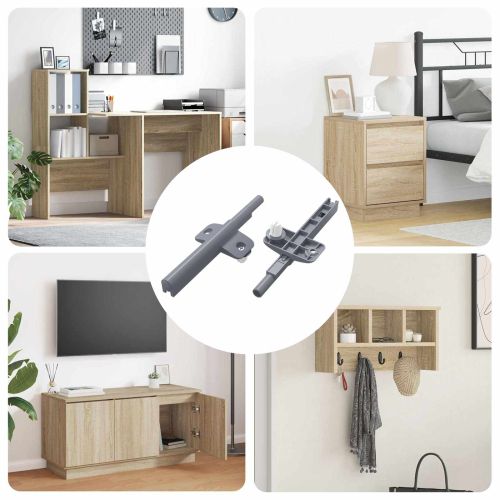 Мек близак 2 pcs Сив 125 x 47 x 15 мм ПП