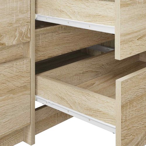 Плъзгач за чекмедже 2 pcs Бяло 300 mm Стомана