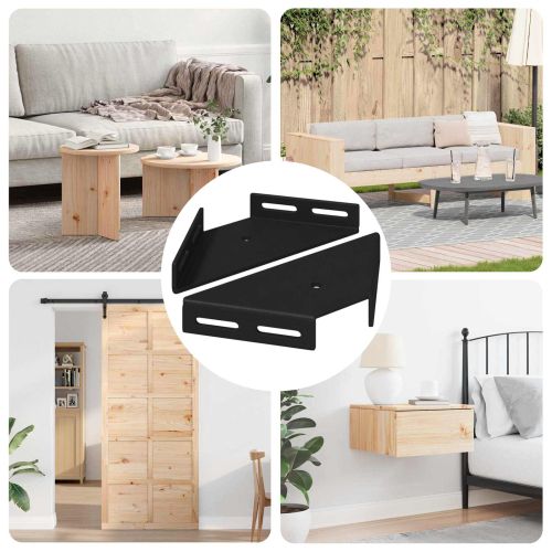 Ъглов щип 2 pcs Черно 138,5 x 50,5 x 16 мм Желязо