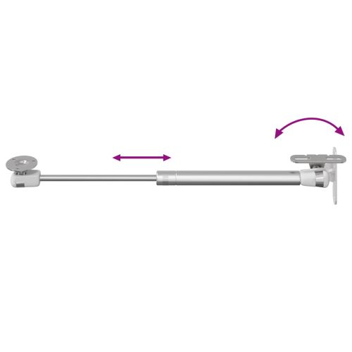 Хидравлична газова пружина 12 pcs Сребрист 280 x 17 x 16 мм