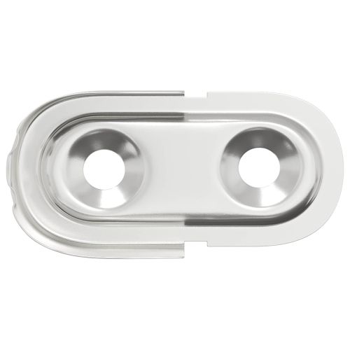 Стойка за закачалка 12 pcs Бял цинк 40 x 18 x 10 мм Желязо