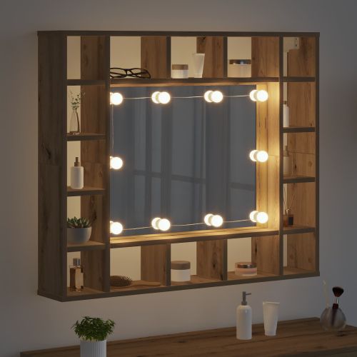 Огледални лампи 2 pcs Бяло 4.5 x 4.5 x 4.8 см Пластмаса