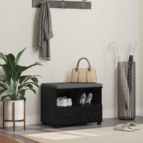 Пейка за коридор с възглавница с рафт Черен Дъб 60 x 38 x 46 см