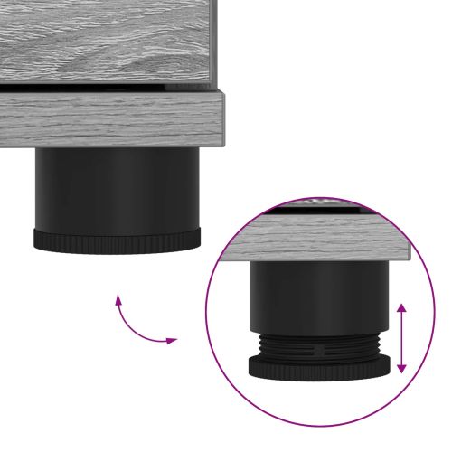 Пейка за коридор с възглавница Сиво Сонома 60 x 38 x 46 см