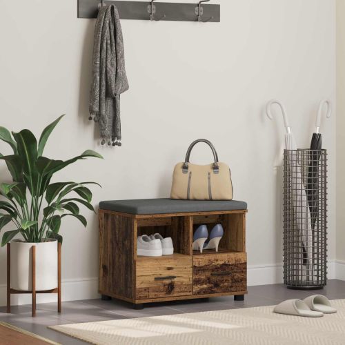 Пейка за коридор с възглавница Старо дърво 60 x 38 x 46 см