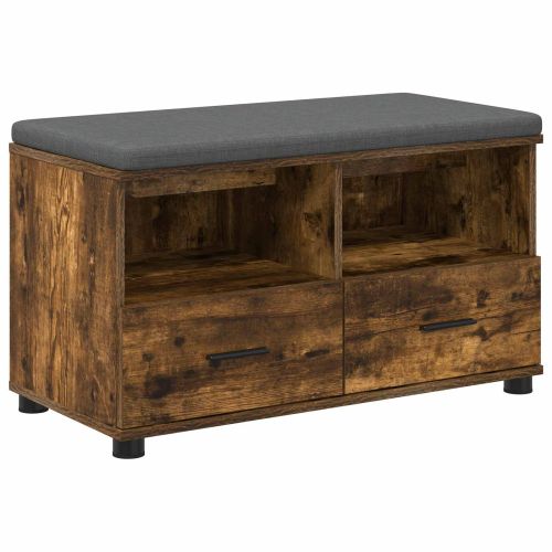 Пейка за коридор с възглавница Пушена Дъб 80 x 38 x 46 см