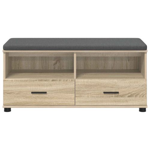 Пейка за коридор с възглавница Сонома дъб 100 x 38 x 46 см