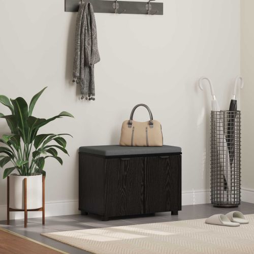 Пейка за коридор с възглавница с рафт Черен Дъб 60 x 38 x 46 см