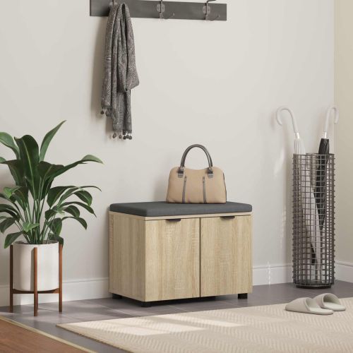 Пейка за коридор с възглавница Сонома дъб 60 x 38 x 46 см