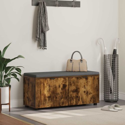 Пейка за коридор с възглавница Пушена Дъб 100 x 38 x 46 см