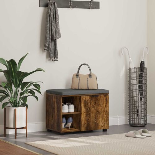 Пейка за коридор с възглавница Пушена Дъб 60 x 38 x 46 см