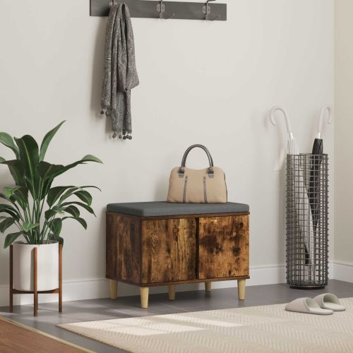 Пейка за коридор с възглавница Пушена Дъб 60 x 38 x 46 см