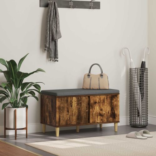 Пейка за коридор с възглавница Пушена Дъб 80 x 38 x 46 см