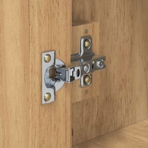 Комплект мебели за баня FLORO 2 pcs Кафяво с восъчно покритие