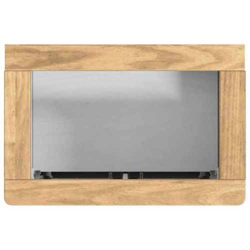 Комплект мебели за баня с рафт FLORO 2 pcs Бяло Солиден бор