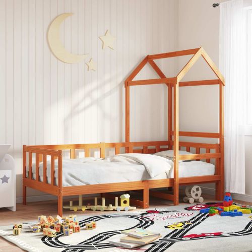 Комплект легло за деня 2 pcs Кафяво с восъчно покритие