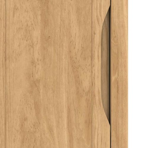 Шкаф за баня FLORO Кафяво с восъчно покритие 35 x 30 x 90 cm