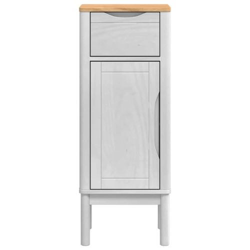 Шкаф за баня с чекмедже FLORO Бяло 35 x 30 x 90 cm Солиден бор