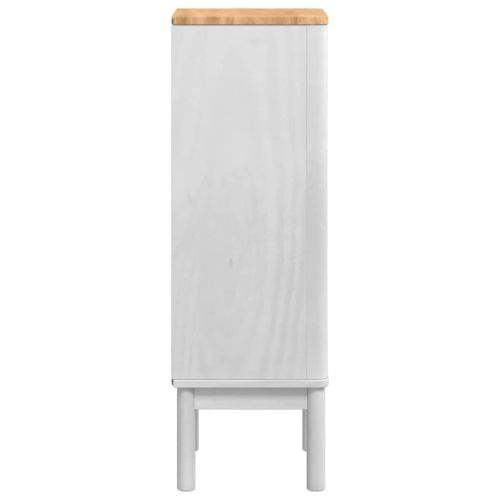 Шкаф за баня с чекмедже FLORO Бяло 35 x 30 x 90 cm Солиден бор