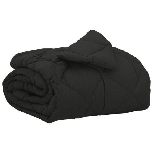 Пълно годишно юрганче Черно 220 x 140 cm Микрофибър