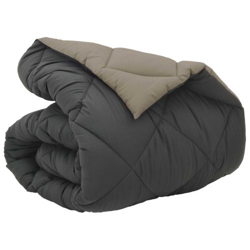 Зимен юрган Светло сиво и антрацит 140 x 200 cm Микрофибър