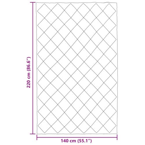 Зимен юрган Светло сиво и антрацит 140 x 220 cm Микрофибър