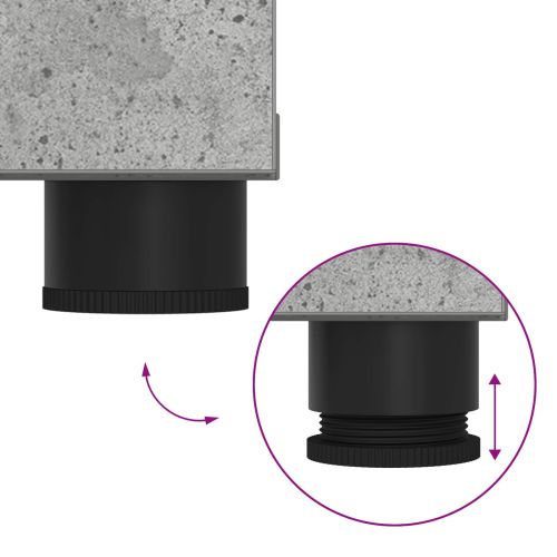 Пейка за коридор с възглавница Бетонно Сиво 80 x 38 x 46 см