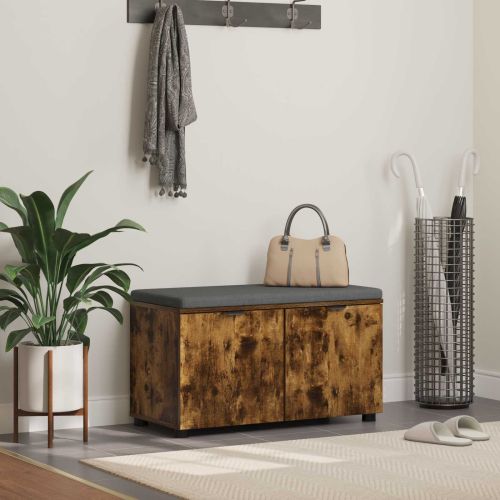 Пейка за коридор с възглавница Пушена Дъб 80 x 38 x 46 см