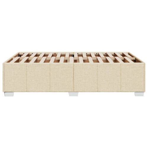 Рамка за легло без матрак, кремава, 120x200 см, плат