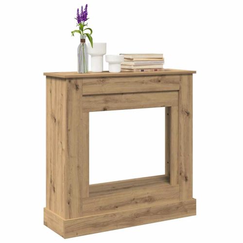 Облицовка за камина, дъб артизан, 90x30x90 см, инженерно дърво