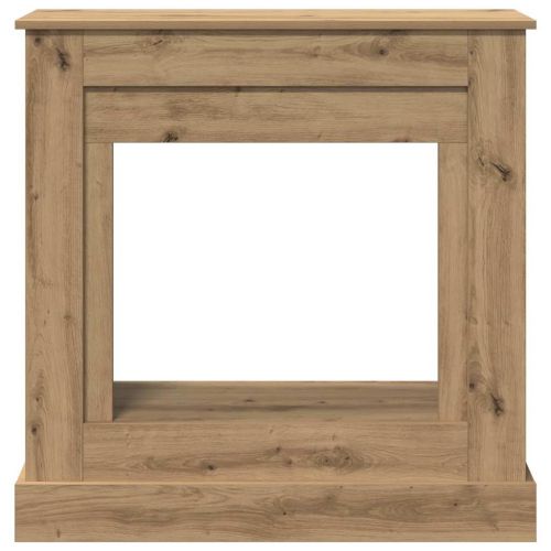 Облицовка за камина, дъб артизан, 90x30x90 см, инженерно дърво